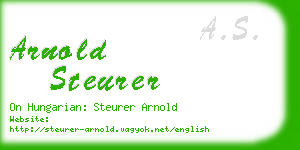 arnold steurer business card